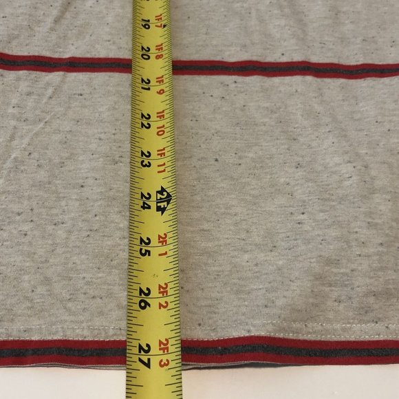 Vans Joel Tudor Surfer Collection Gray Shirt Red Stripes Men Size Medium - Picture 12 of 12